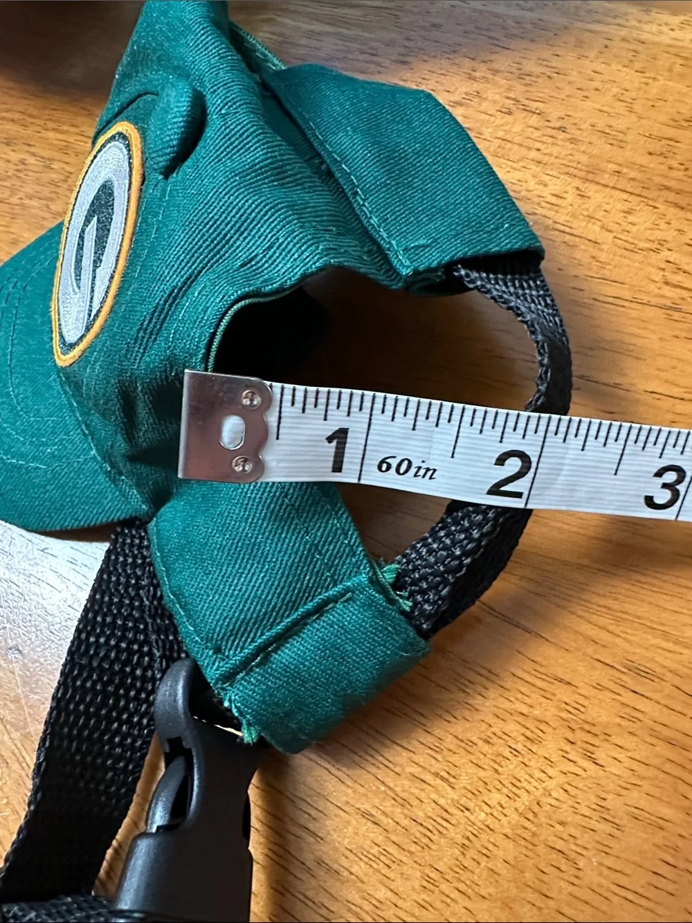 Little Earth Green Bay Packers Dog Hat with Emblem. Size XS
